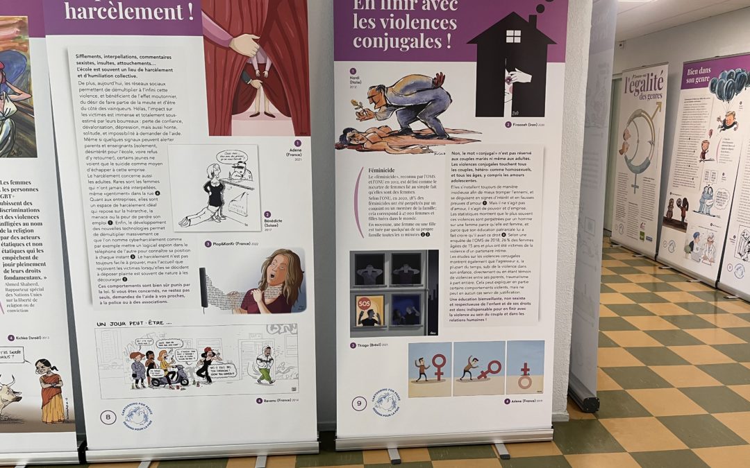 L’IFPS de Lannion accueille une exposition intitulée “Dessine-moi l’égalité des genres”.