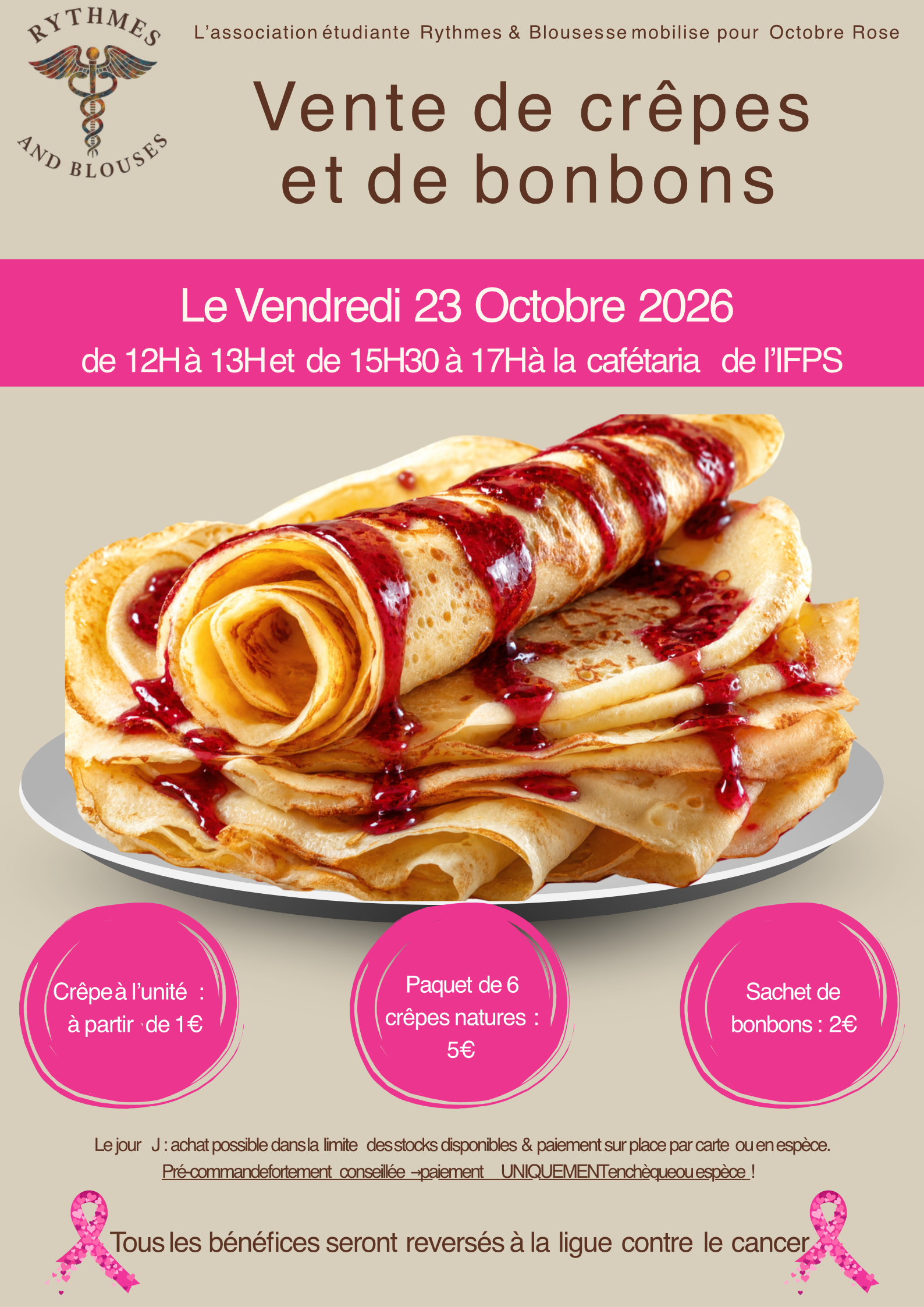 L’association Rythmes and Blouses se mobilise pour Octobre Rose